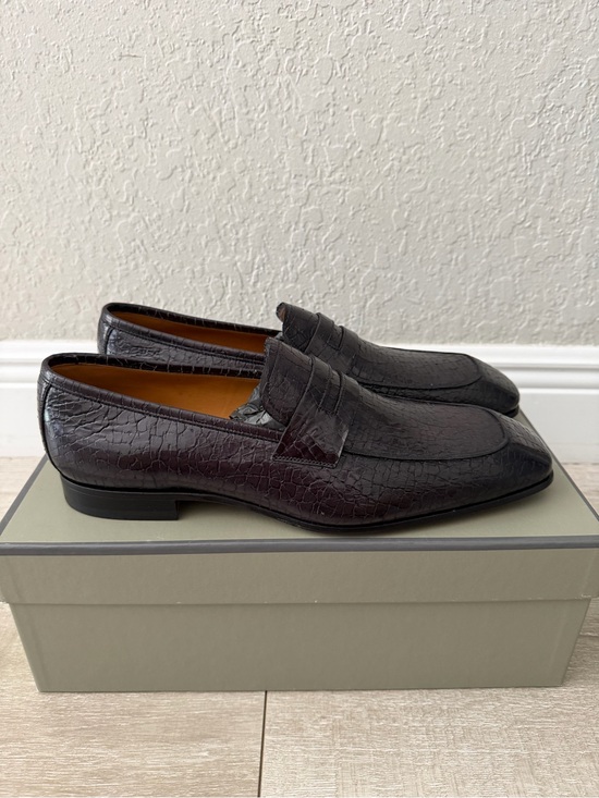 Tom Ford Other - Tom Ford black Croc-Embossed Leather Penny Loafers men 11.5